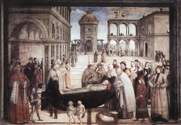 聖ベルナディンの死 ルネサンス ピントゥリッキオ Oil Paintings
